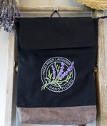 Embroidered Lavender Backpack